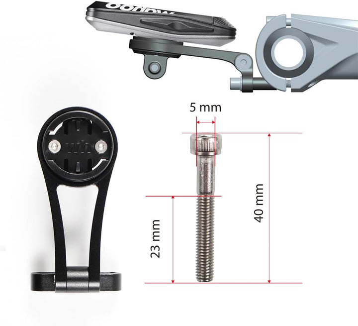 Chooee Fahrrad Halterung für Wahoo Elemnt, Wahoo Elemnt Bolt, Elemnt Mini,Out Front Combo-Fahrradhal