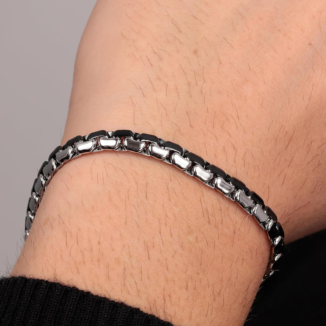 Morellato Herrenarmband, Motown Kollektion, aus Edelstahl, Schwarz PVD - SALS55