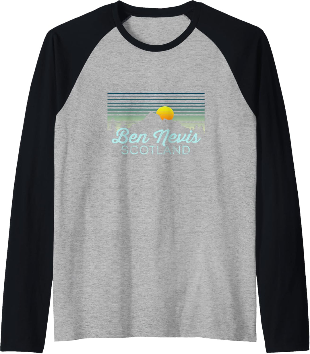 Ben Nevis Retro Kleidung & Ausrüstung – Ben Nevis Souvenir Raglan