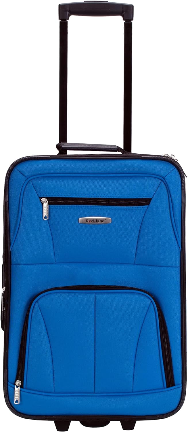 Rockland Luggage Journey Softside Stand-Set, Blau, 4-Piece Set (14/19/24/28), Journey Softside Gepäc