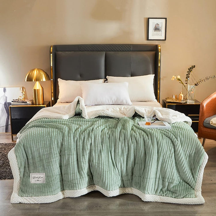 Ergocar Fleecedecke, Kuscheldecke Flauschig Weich und Warme, Sherpa Decke Doppelgesicht Dicke Decke,