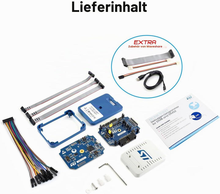 Waveshare STLINK-V3SET Modular in-Circuit Debugger and Programmer for STM32/STM8 Microcontrollers St
