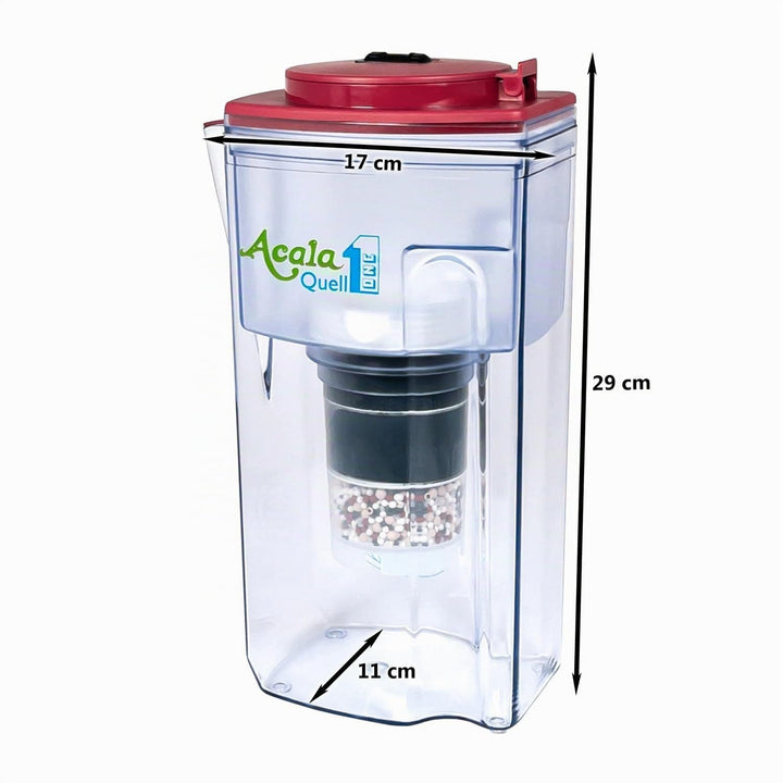 Wasserfilter AcalaQuell® One | Himbeere | Aktivkohle Wasserfilter | Höchste Filterleistung - mehrsch