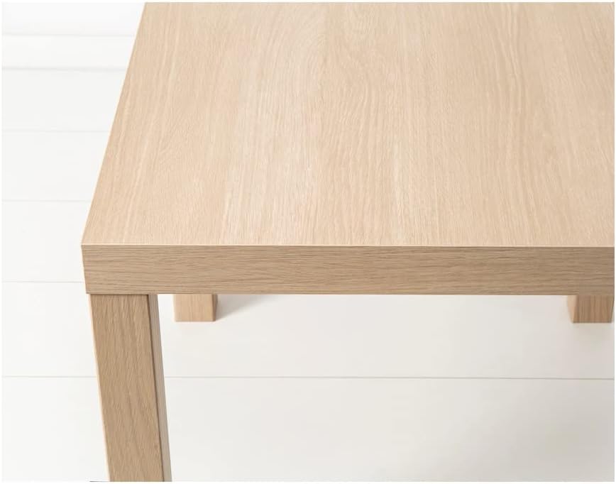 IKEA Lack Beistelltisch 55x55 cm in weiss gebeizter Eichenoptik
