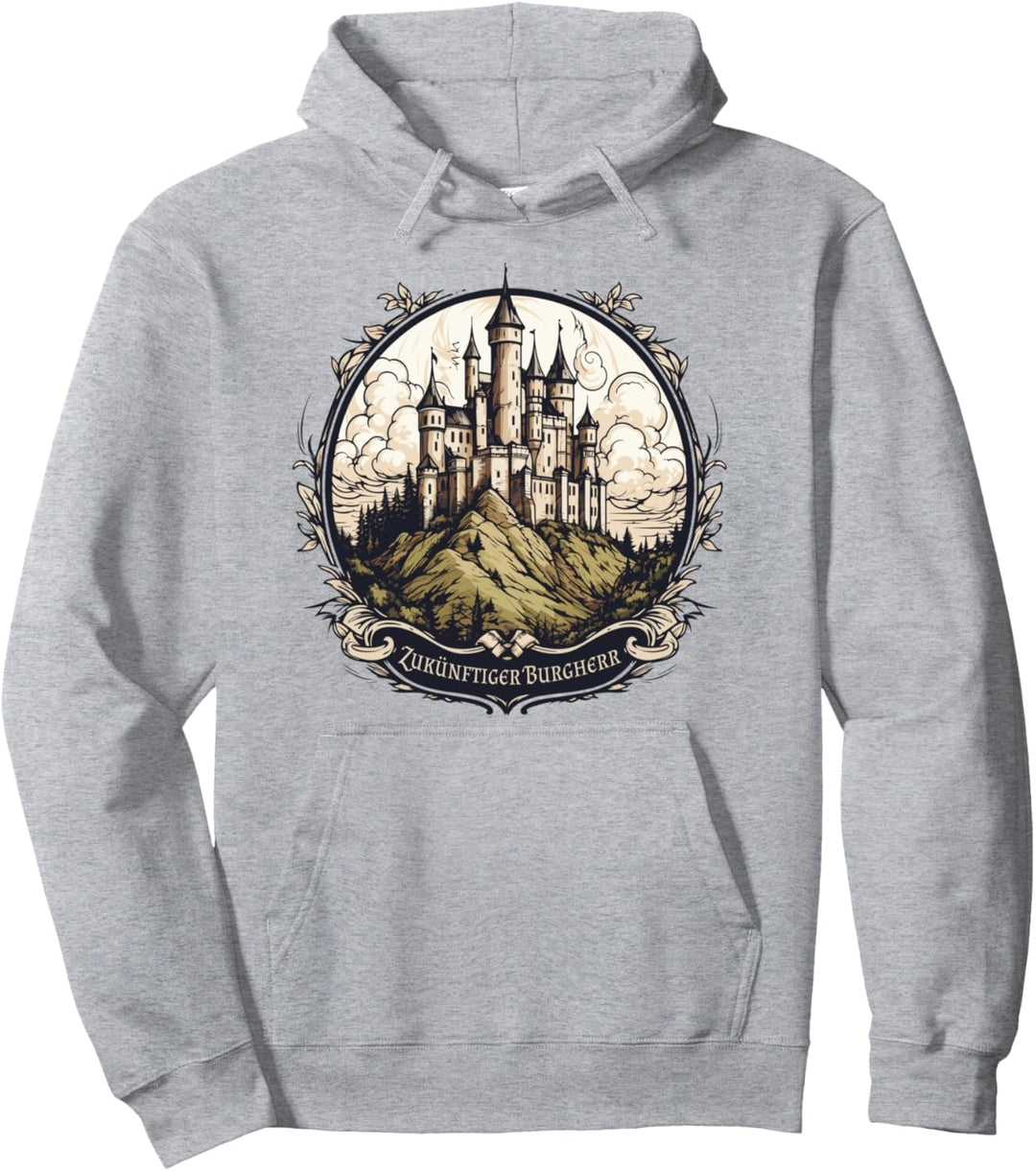 Zukünftiger Burgherr Burg Mittelalter Schloss Ritter Festung Pullover Hoodie
