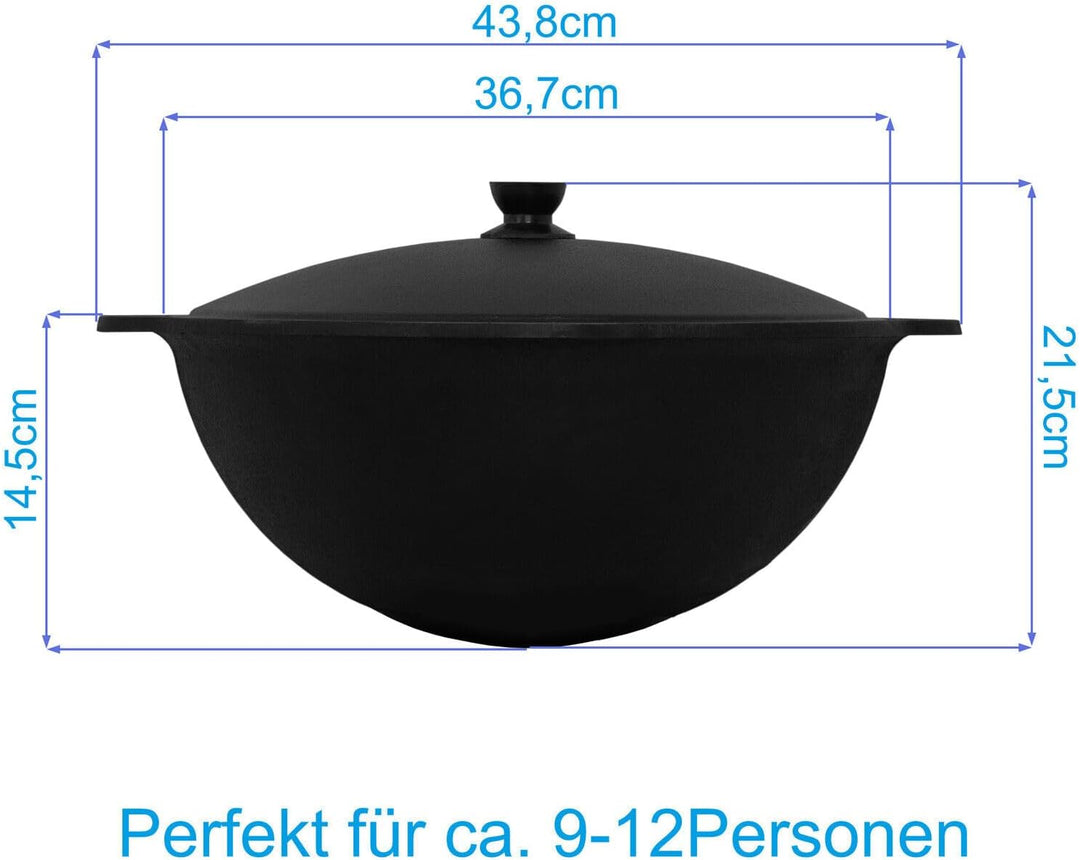 Ø36 Uchag 2mm stahl Utschak mit Abzugsrohr 10L Kazan Rund Grillfächer Schaumkelle Suppenkelle Utscha