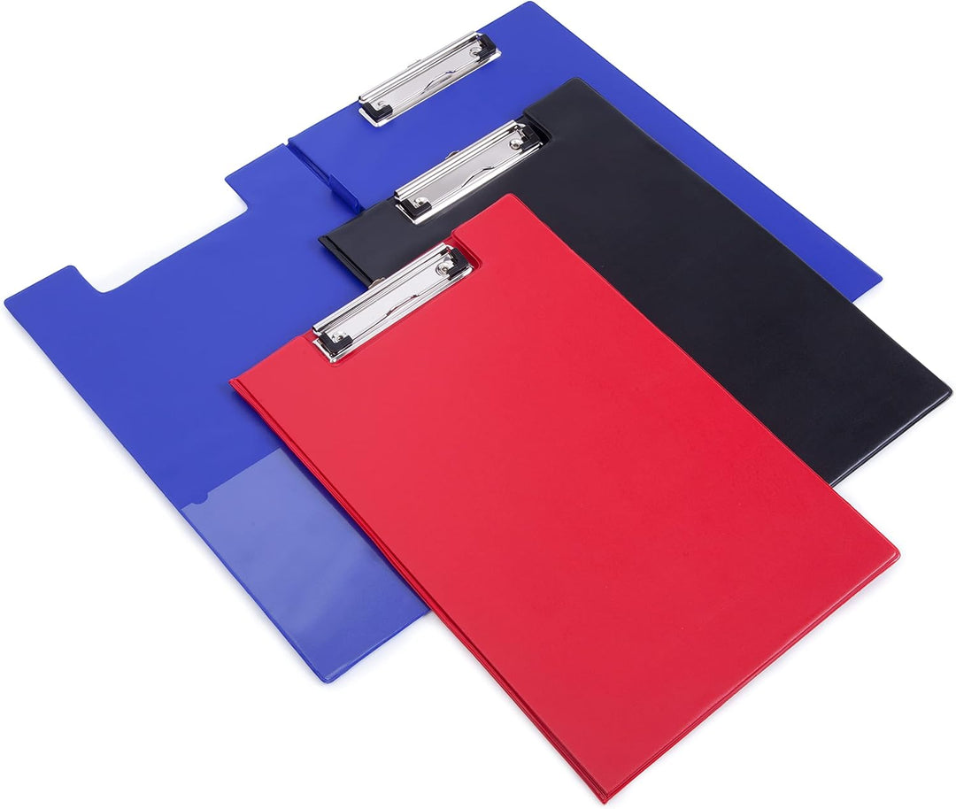 Rapesco VFDCB0L3 Klemmbrettmappe mit Einsteckfach A4+, Blau Blau A4+, Blau A4+