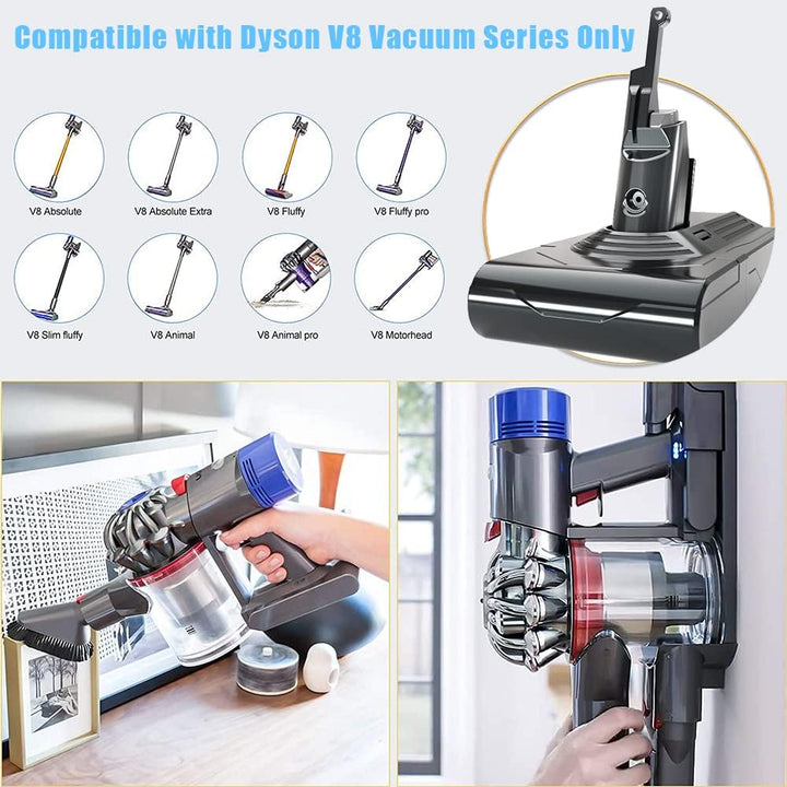 21.6V,4500mAh Li-ion Akku Ersatzakku für Dyson V8 SV10 Staubsauger,Ersatzakku für Dyson Akku V8 Abso