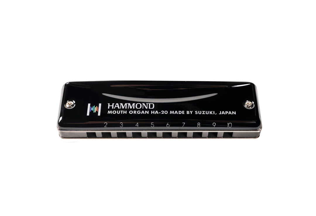 Suzuki Diatonic Harmonica Hammond HA-20 - key of Bb, Suzuki-Promaster-Hammond-Bb, schwarz