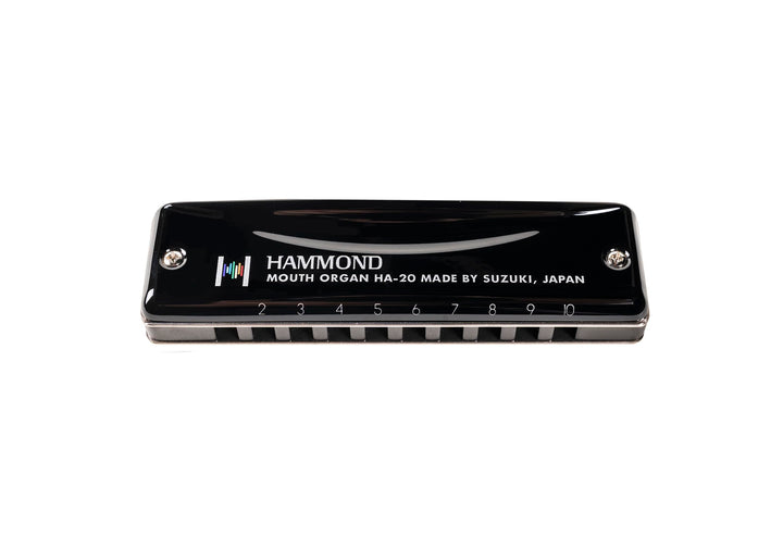 Suzuki Diatonic Harmonica Hammond HA-20 - key of Bb, Suzuki-Promaster-Hammond-Bb, schwarz