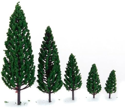 29 Stück Modellbau Bäume, 4-16 cm, Modellbau Tiere, Tabletop Gelände, Spur n, Modellbäume mit No Stä