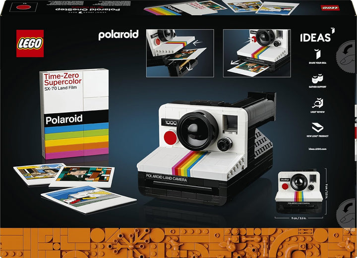 Lego Ideas Polaroid OneStep SX-70 Kamera-Set für Erwachsene, Sammlerstück mit authentischen Details,