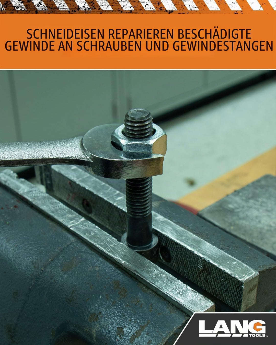 Lang 972 Reparaturset für fraktionelle und metrische Gewinde, 40-teilig