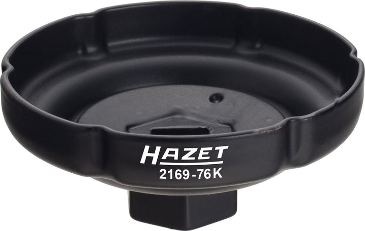 HAZET Öl-Filter-Schlüssel 2169-76K | passendes Werkzeug für verschiedene Ölfilter mit einem Durchmes