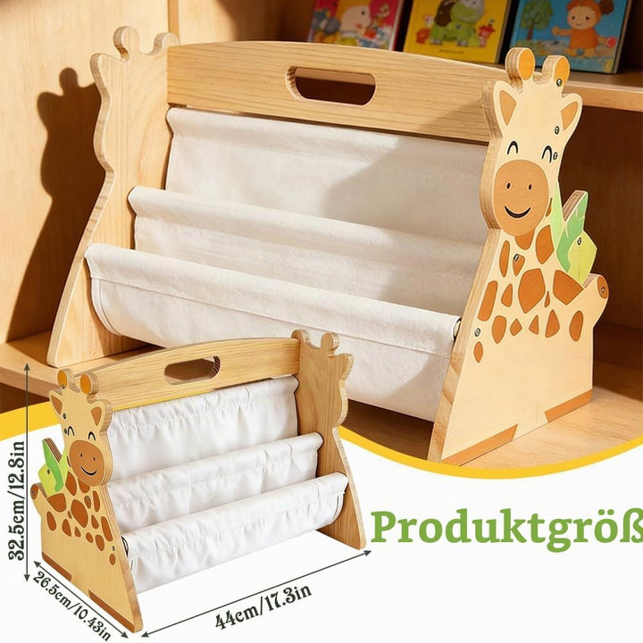 Bücherregal Kinder, Ddoppelseitiges Bücherregal Holz, Montessori Kinderrega, Bücherkiste Kinder mit