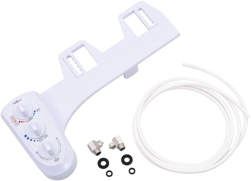 Bidet-Aufsatz für Toilettensitz Heiss-/Kaltwasser Doppeldüsen