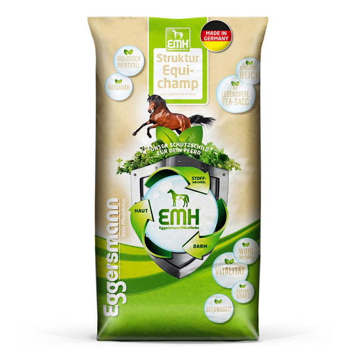 Eggersmann EMH Struktur Equichamp – Pferdemüsli mit Lebendhefe Yea-Sacc 1026 – Unterstützt Gewichtsz