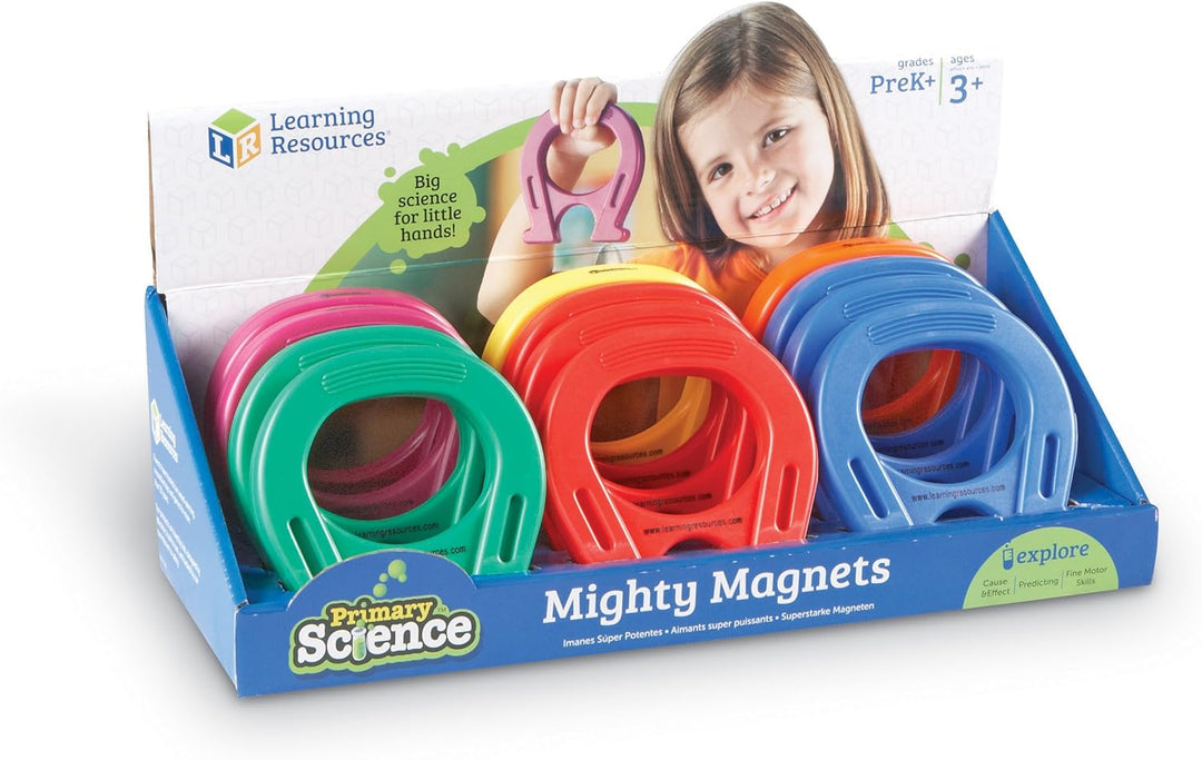 Learning Resources Primary Science Starke Magneten (Set mit 12 Stück), Klein