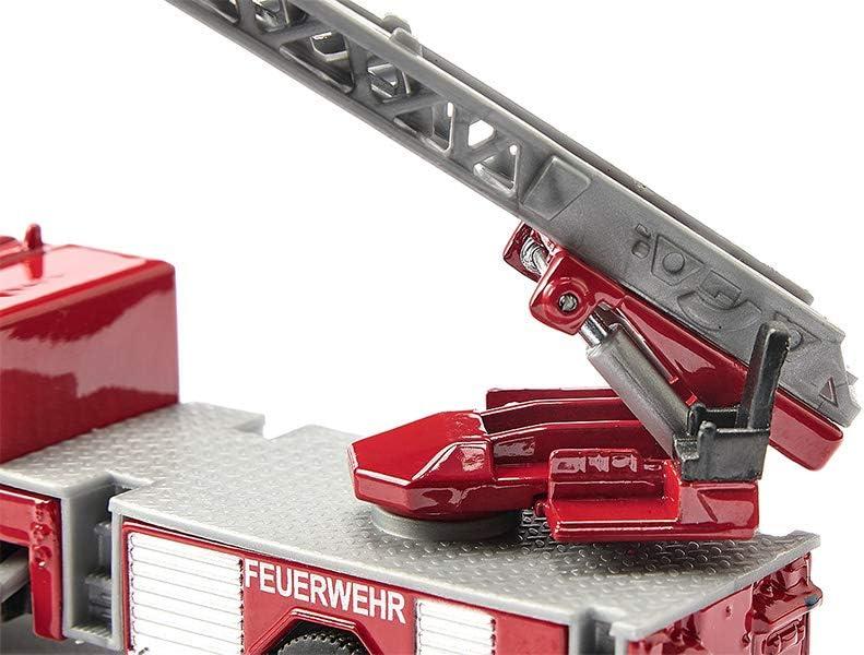 siku 1841, Feuerwehrdrehleiter-Fahrzeug, 1:87, Metall/Kunststoff, Rot, Bewegliche Leiter, Feuerwehrd