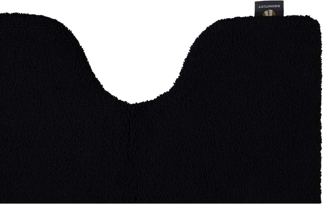 Rhomtuft Badteppiche Square Kobalt - 84 Toilettenvorlage mit Ausschnitt 55x60 cm, Toilettenvorlage m