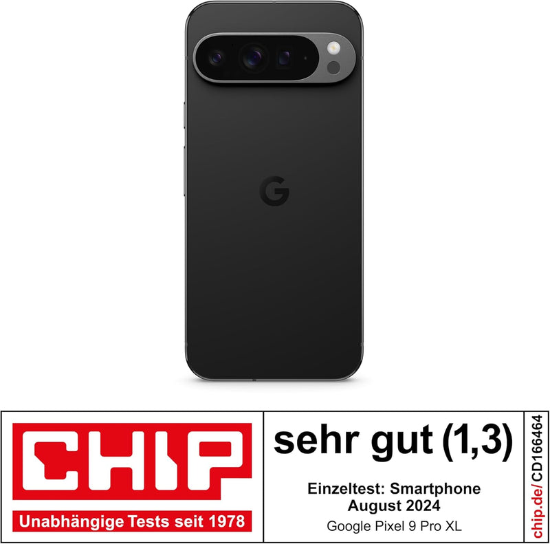 Google Pixel 9 Pro XL – Android-Smartphone mit Gemini ohne SIM-Lock, Dreifach-Rückkamerasystem, 24 S