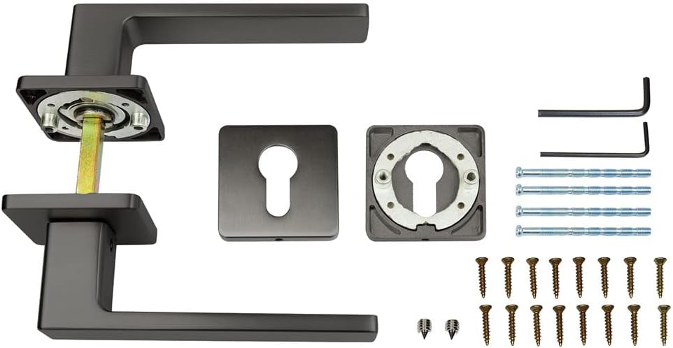 FELGNER Drückergarnitur Bormio für Profilzylinder | hochwertige moderne Türblende Türklinken Türdrüc