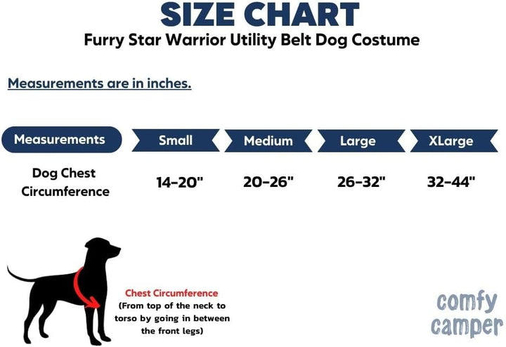 ComfyCamper Hunde-Halloween-Kostüm, verstellbar, Grösse XL, M, S, französisches Labor, Cosplay, Weih