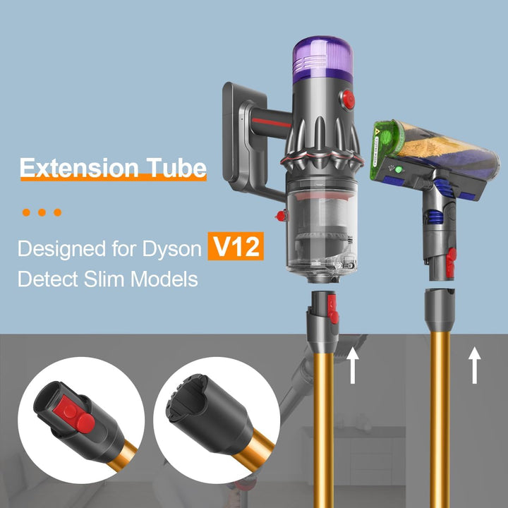 Saugrohr für Dyson V12 Detect Slim & V9 Motorbar Staubsauger, 74CM (Orange), Orange