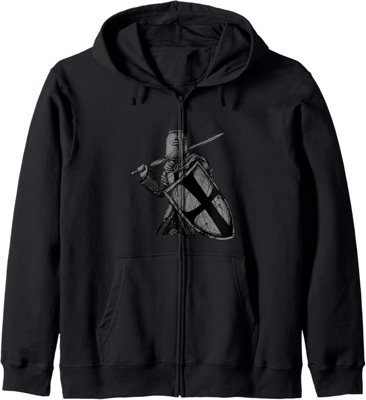 Dunkle Ritter Templar Geschenk Ritter Templer Kapuzenjacke