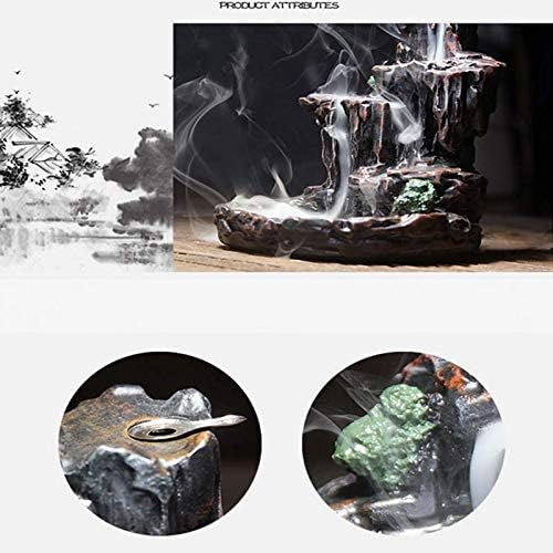 Räucherstäbchenhalter, Wasserfall-Räuchergefäss, Bergbehälter, Aromatherapie, Ornament, Heimdekorati