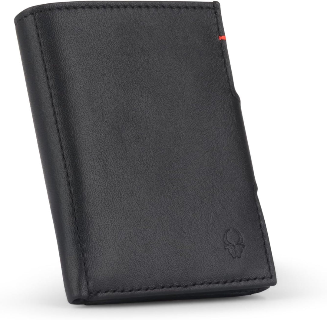DONBOLSO NextGen BusinessLine, Slim Wallet, Leder mit Münzfach I Geldbeutel mit RFID Schutz I Karten