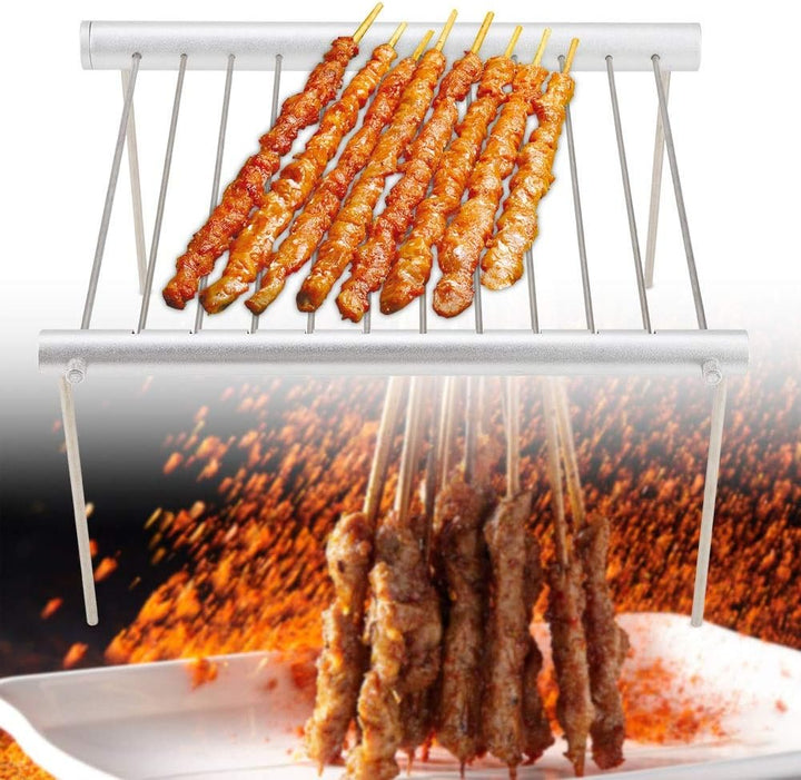 KSTE Tragbarer Grill, Grill Kompakt, Camping Grill - Klappgrill aus Edelstahl, tragbarer kompakter C