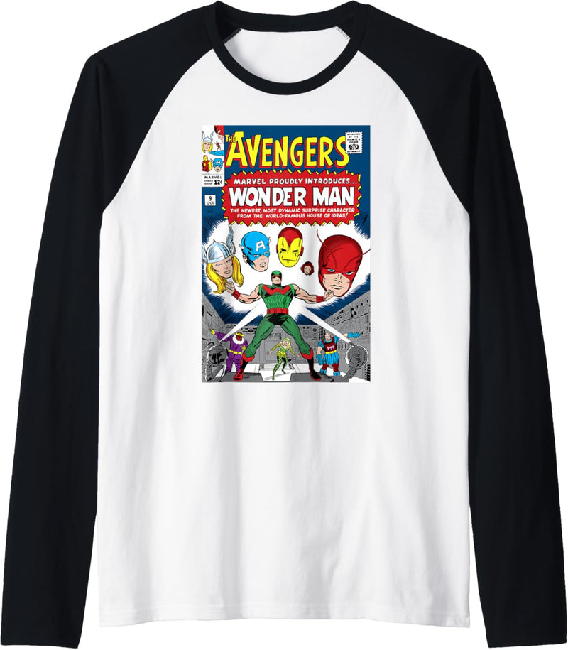 Marvel Avengers Presenting Wonder Man Comic Cover Raglan