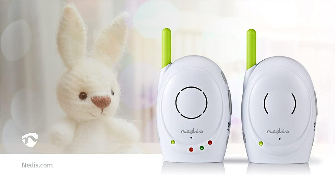 Nedis - Audio-Baby-Monitor - Babyphone - Gegensprechfunktion - Batteriebetrieben/Netzstromversorgung