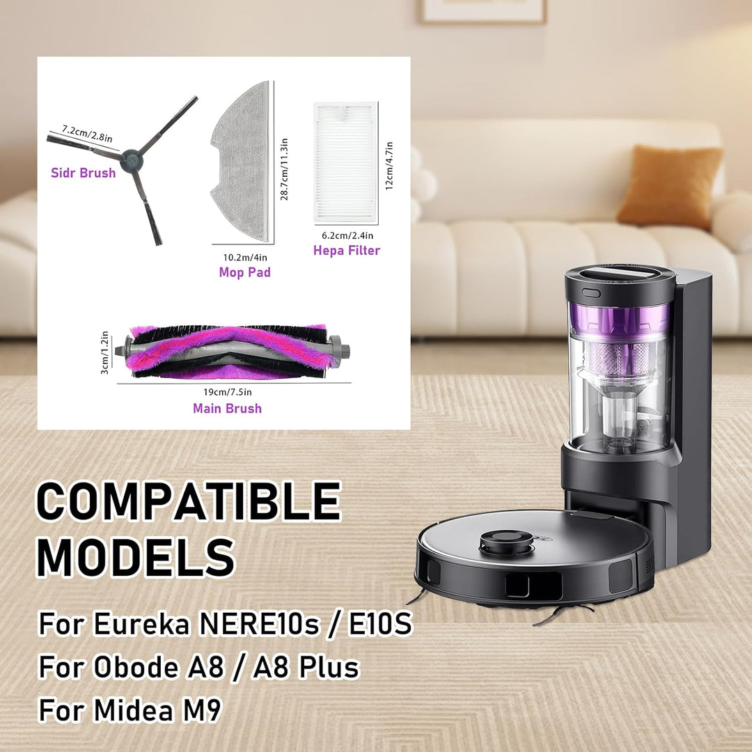 Ersatz-Zubehör für Eureka NERE10s E10S, für Obode A8 A8 Plus, für Midea M9 Roboter-Staubsaugerteile,