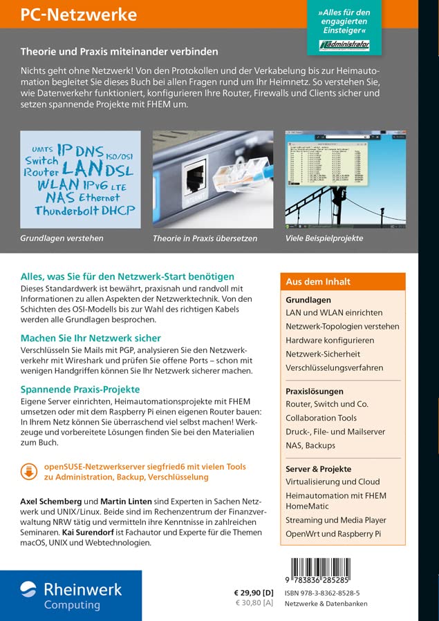 PC-Netzwerke: Das umfassende Handbuch für Ihren Einstieg in die Netzwerktechnik. Für Büro und Zuhaus