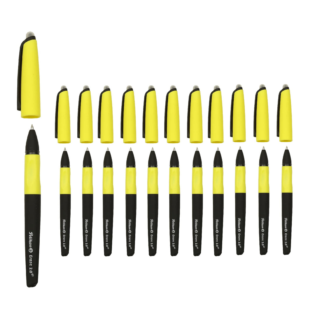 Pelikan Erase 2.0 Ergonomisch radierbarer Roller mit schwarzer Tinte, für Rechts- und Linkshänder, f