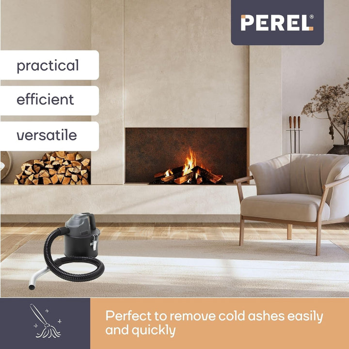 Perel Mini-Aschesauger, Aschensauger, Kamin Sauger, heisse Asche Staubsauger, Aschesauger für Kamino