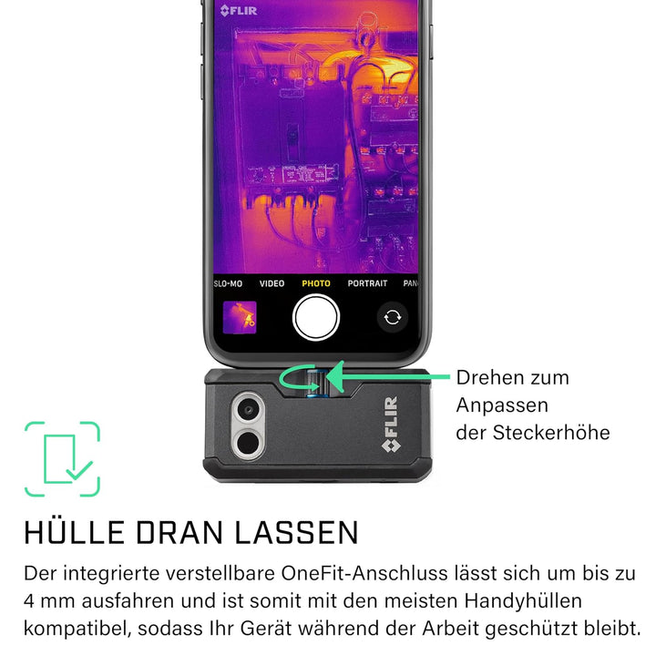 FLIR ONE Pro - iOS - Professional Grade Thermal Camera for Smartphones - with VividIR and MSX Image