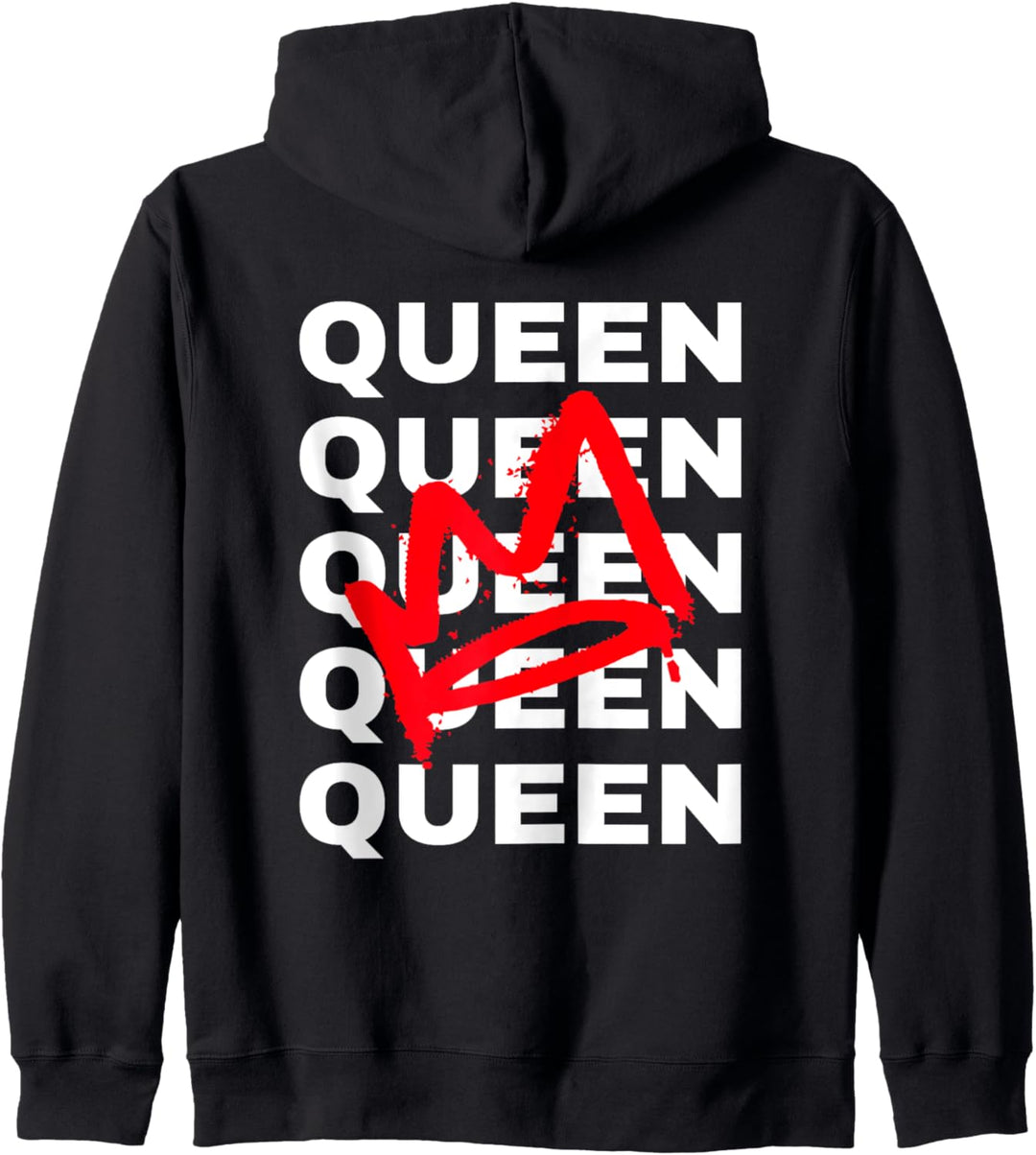 King Pärchen Partnerlook Spruch Paar Kapuzenjacke