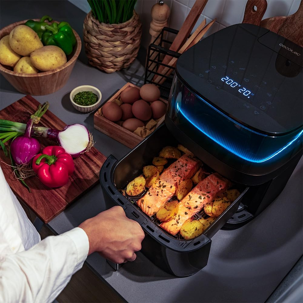 Cecotec Tisch-Konvektionsofen 60 Liter Bake&amp;Toast 6090 Black Gyro. 2200 W, Innenbeleuchtung, 12 Funk