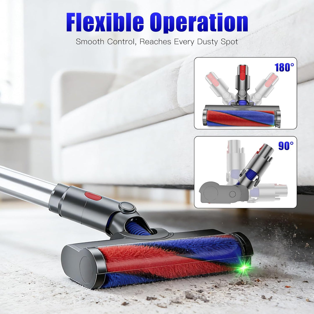 Soft-Roller-Bürstenkopf Ersatz für Dyson V7 V8 V10 V11 V15 Akku-Staubsauger, Schnellwechsel-Hartbode