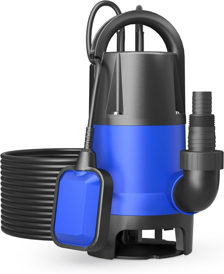 Schmutzwasserpumpe 550 W 10500 l/h Tauchpumpe Gartenpumpe Brunnenpumpe Entwässerungspumpe, 10500 l/h