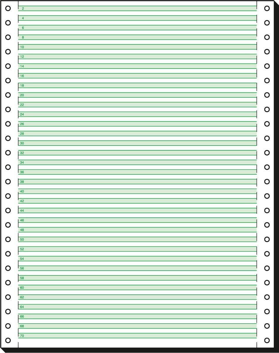 SIGEL 12247 Endlospapier 12 Zoll x 240 mm (A4 hoch), 60 g, 2000 Blatt LP, 1fach, mit Leselinien