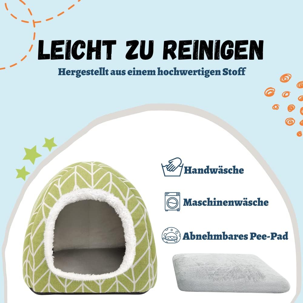 Dyrdekly Meerschweinchen Betthöhle Gemütliches Kaninchen Bett Warme Hamster Kuschelhöhle Haus Zubeho