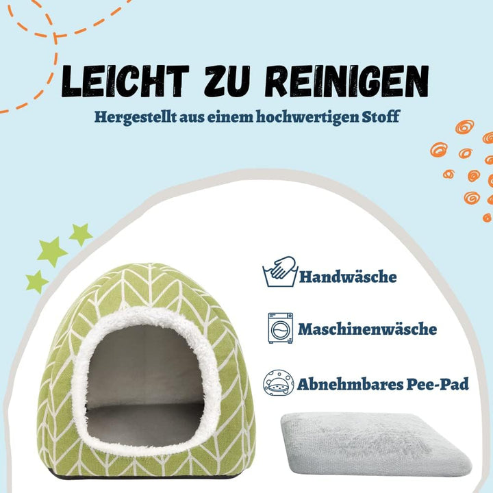 Dyrdekly Meerschweinchen Betthöhle Gemütliches Kaninchen Bett Warme Hamster Kuschelhöhle Haus Zubeho