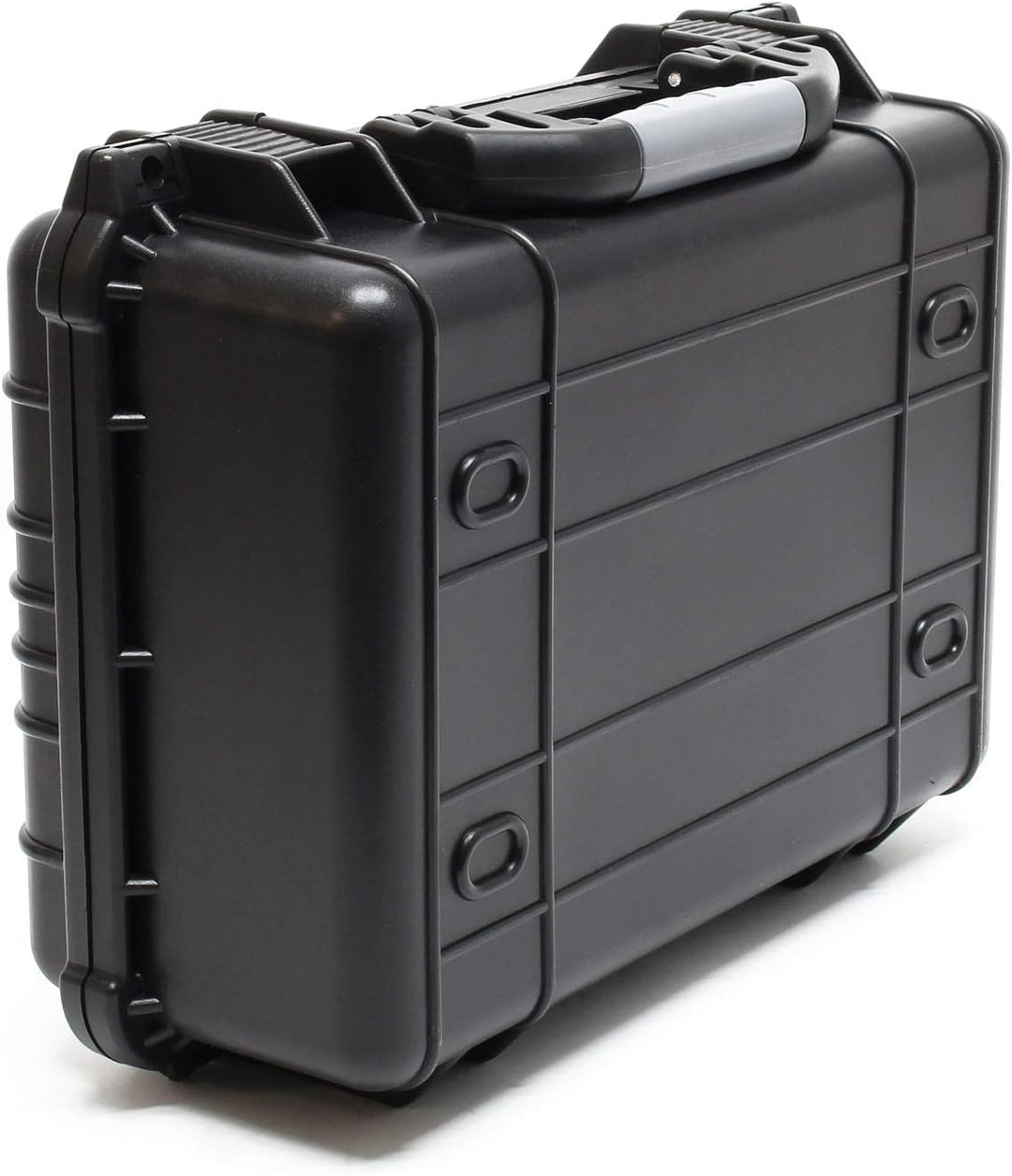 Wiltec Universalkoffer 40,6x33x17,4 cm schwarz, Schutzkoffer Wasserdicht mit Druckausgleichsventil &
