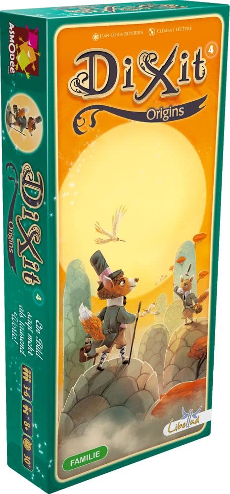 Asmodee, Dixit 4 – Origins, DE-Version, Erweiterung, EIN Bild SAGT mehr als tausend Worte, Kreatives