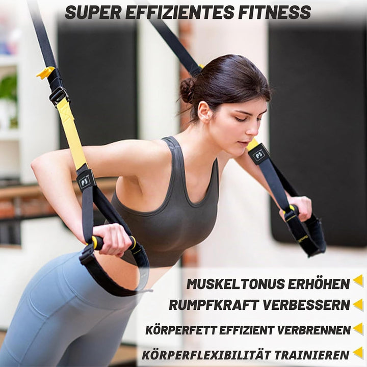 Suspension-Trainingsset, Widerstandstrainer für den ganzen Körper für alle Ebenen, für drinnen und d