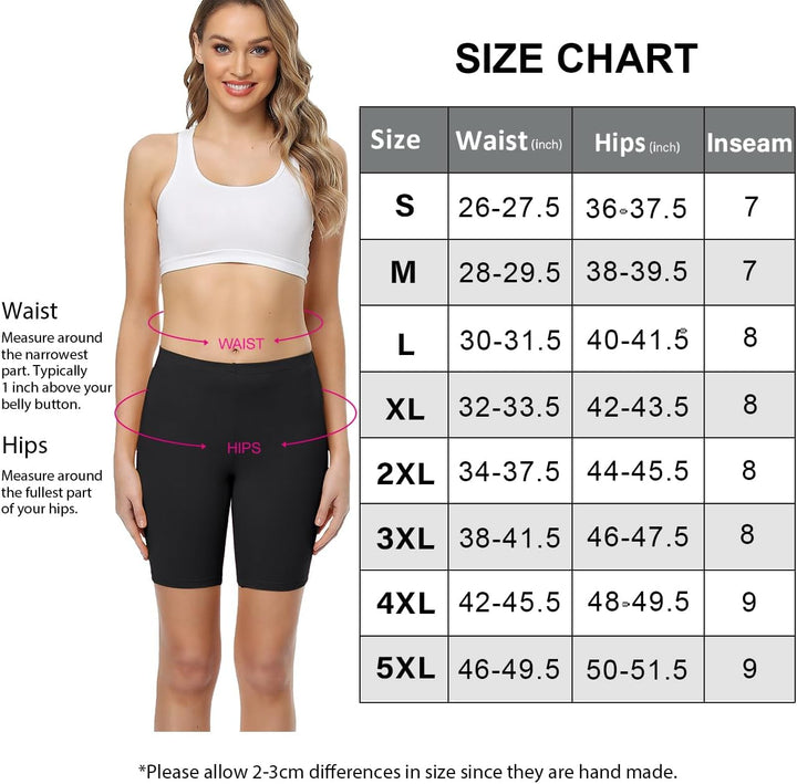 wirarpa Radlerhose Damen Kurz Baumwolle Boxershorts Unter Kleid Rock Unterhosen mit Bein Anti Scheue